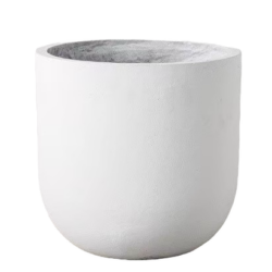 Curved Contemporary Planter (White)
